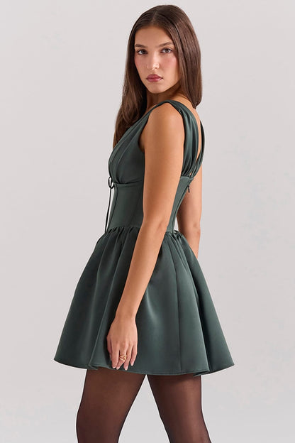 House of Cb Green Corset Dress