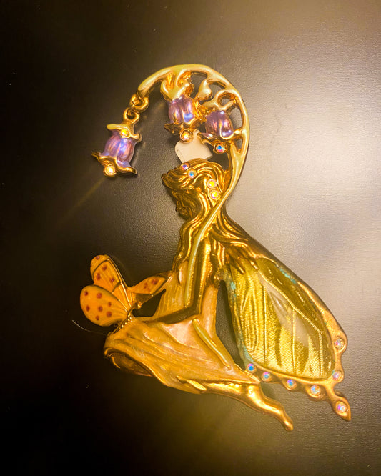 Blue Fairy Brooch