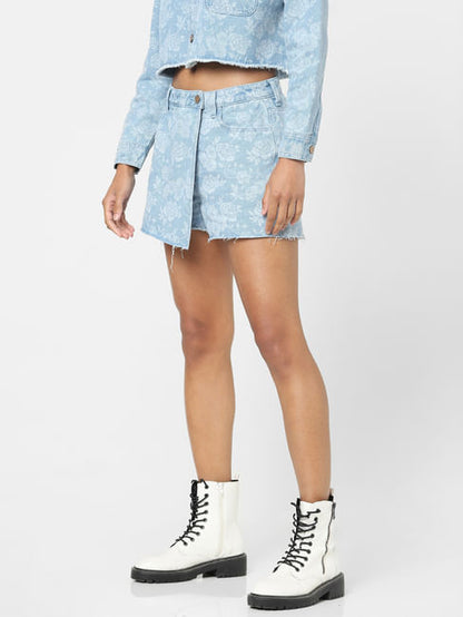 Only Denim Floral Shorts