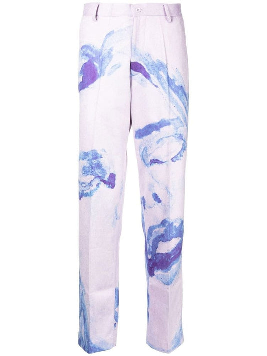 KidSuper Purple tie dye trousers