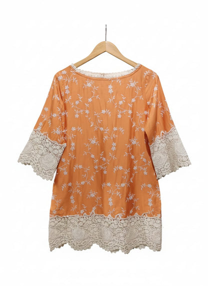 Mulmul Ornate Kurta Set (3 piece)