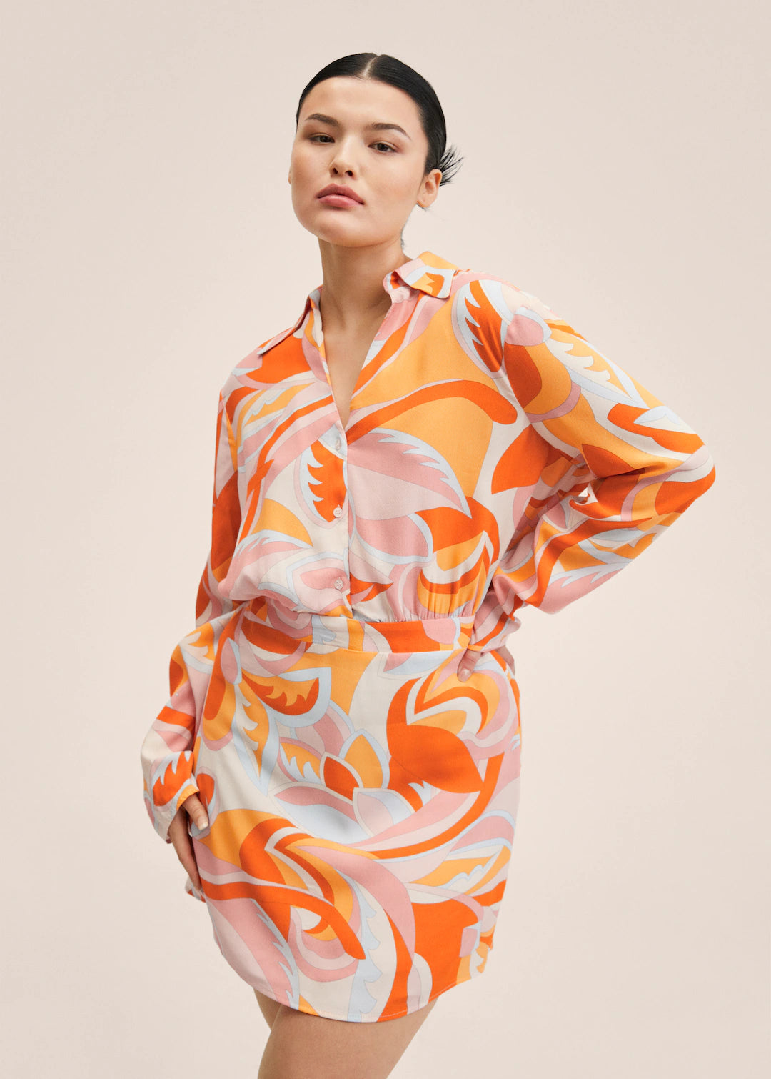 MNG Printed Dress