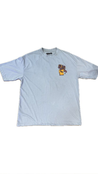 Pull & Bear Sky Blue Tee