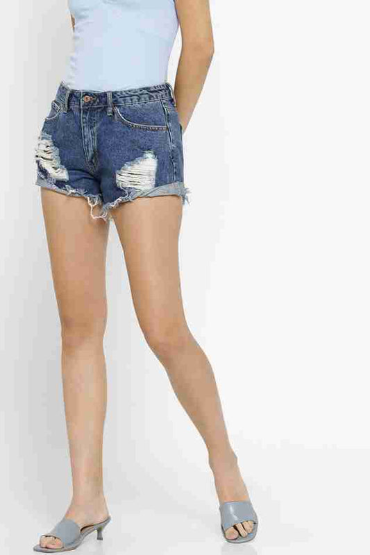 Forever 21 Blue Denim Short