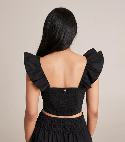 Dannii Minogue Petites Crop Ruffle Top