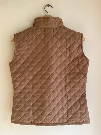 Sassafras Khaki Sleeveless Quilted Puffer Jacket