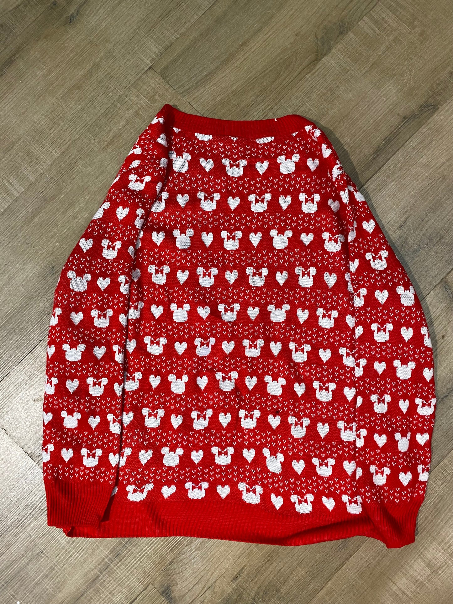 Disnep Minnie Mouse Red Christmas Jumper