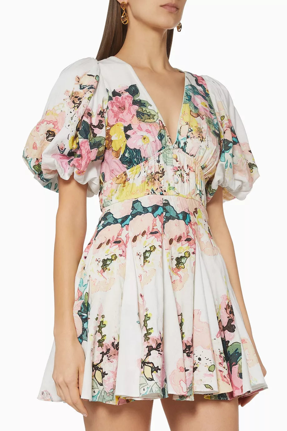 Hemant and Nandita Teien Floral Cotton Dress