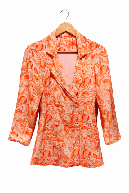 Rishi & Vibhuti Orange Bloom Co-ord Set