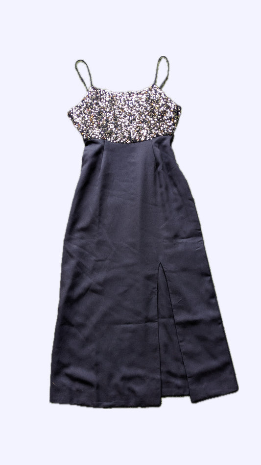 Ordinaree Black Sequins Dress