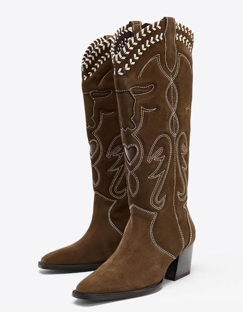 Zara Cowboy Festival Boots