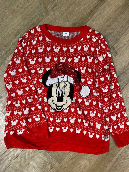 Disnep Minnie Mouse Red Christmas Jumper