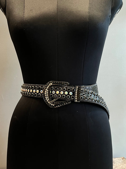 Rhinestone Studded Belt