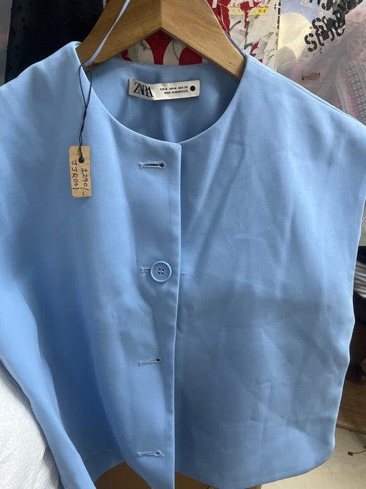 Zara blue top