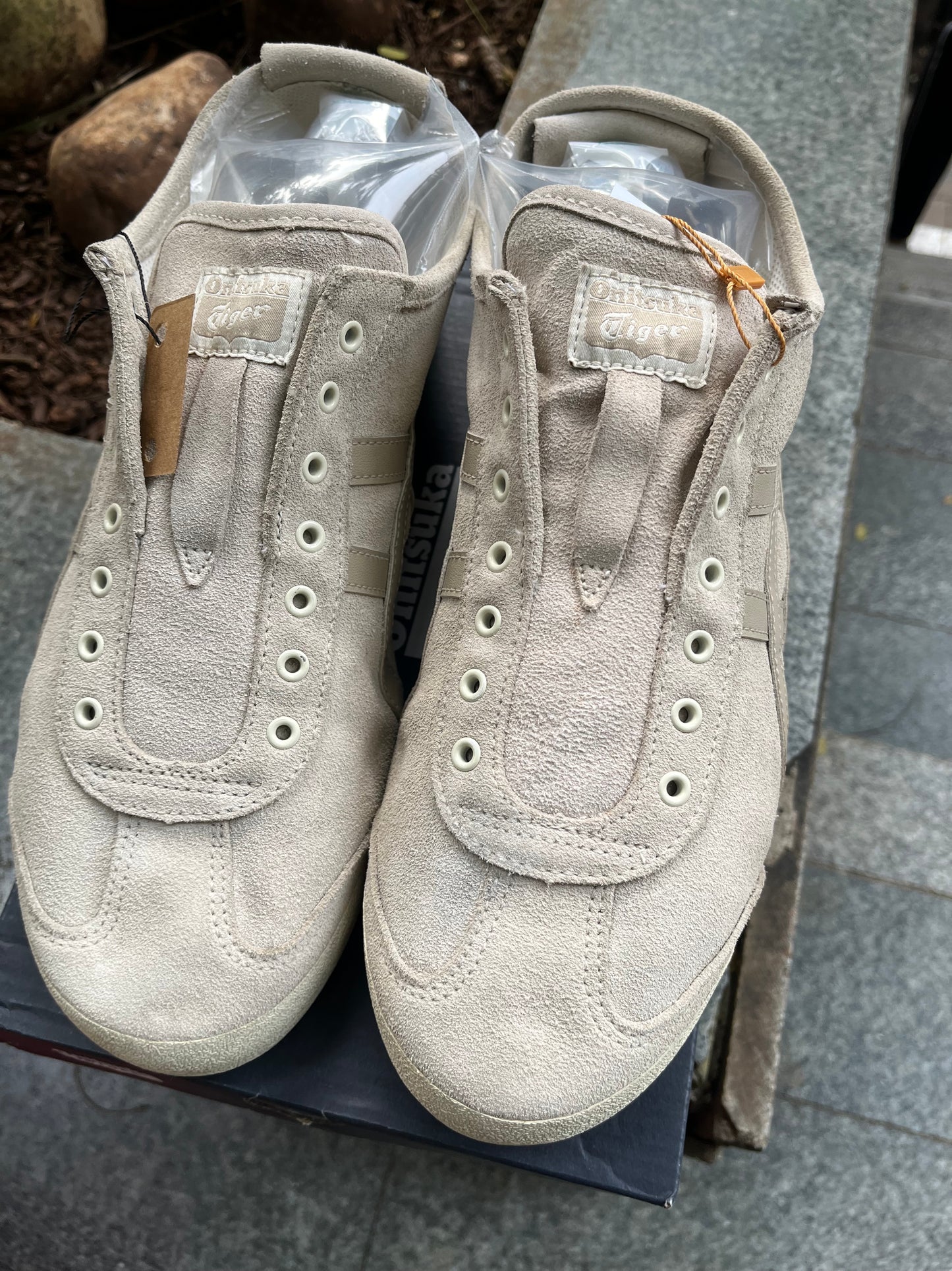 Onitsuka suede Slip ons