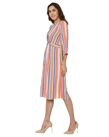 Vero Moda Multicolored Striped Dresses