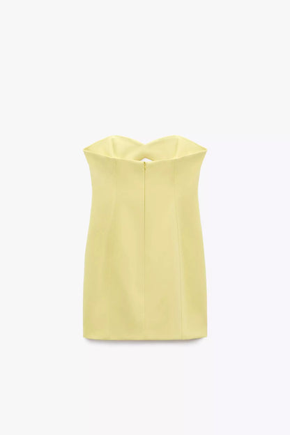 ZARA Strapless Cut-Out Dress