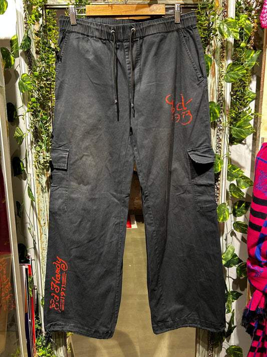 Ed Hardy Black Cargo Pants