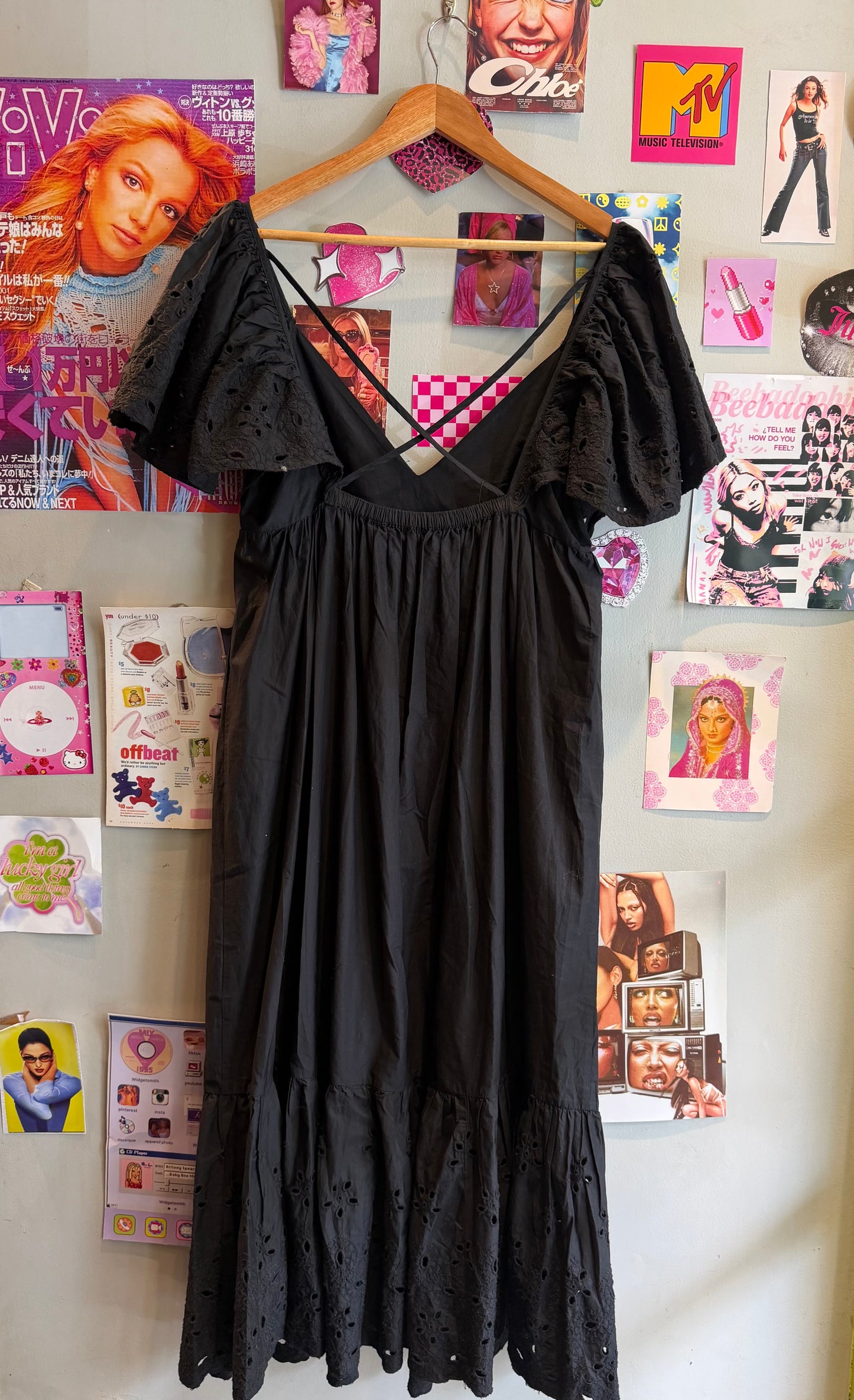 ZARA Embroidered Maxi Dress