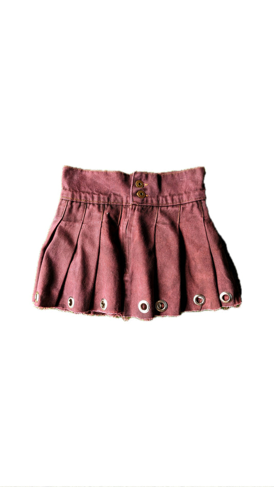 Acid Wash Upcycled Goth skirt