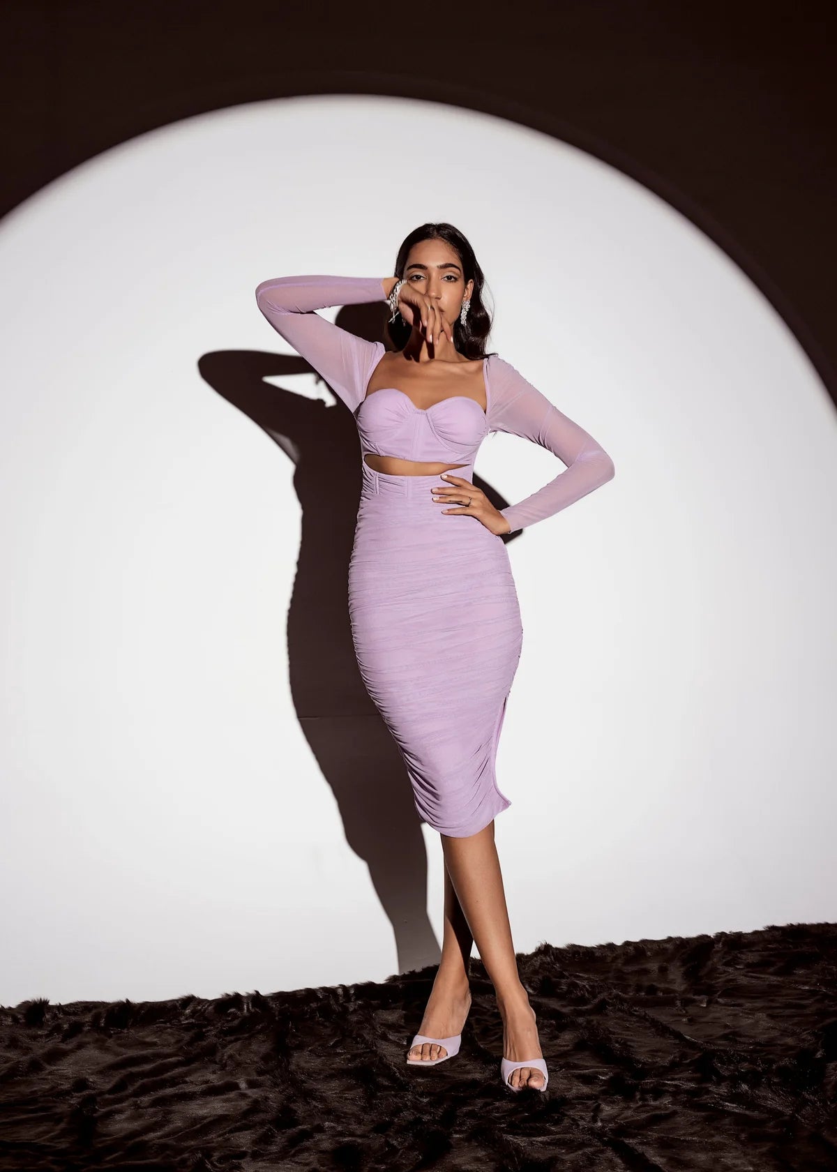 Lea Purple Bodycon Dress