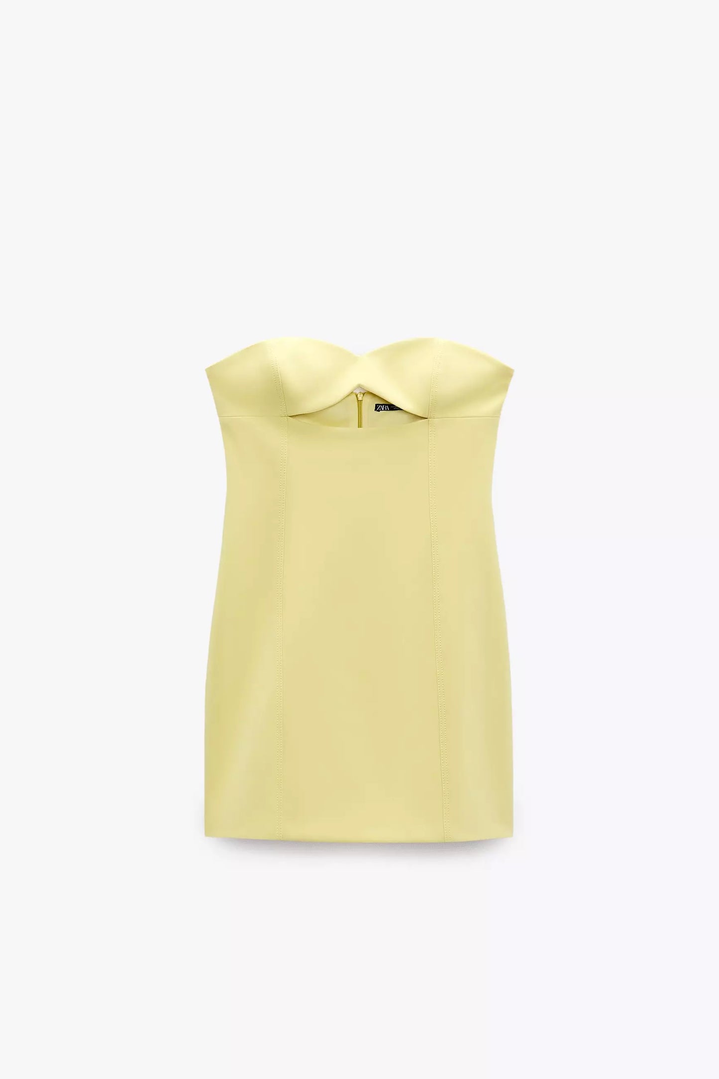 ZARA Strapless Cut-Out Dress