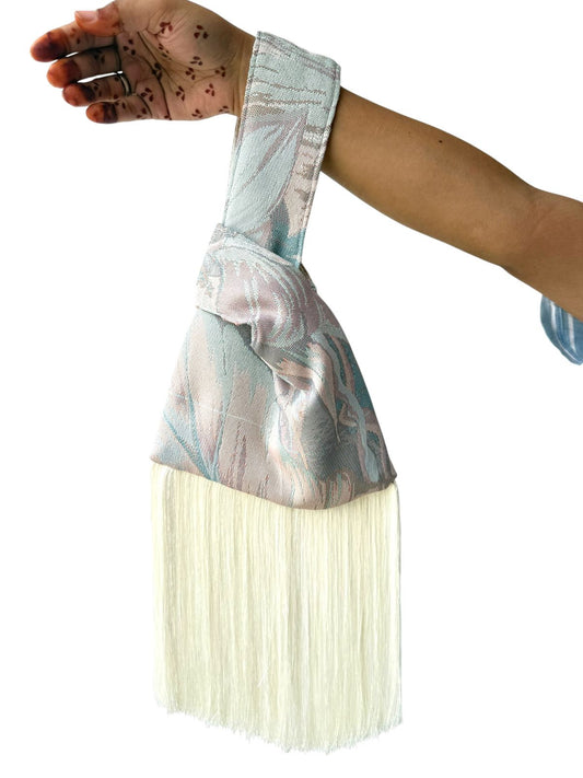 Blue Willow Fringe Bag