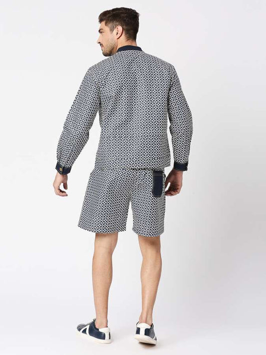 BLAMBLACK Geometric printed shirt