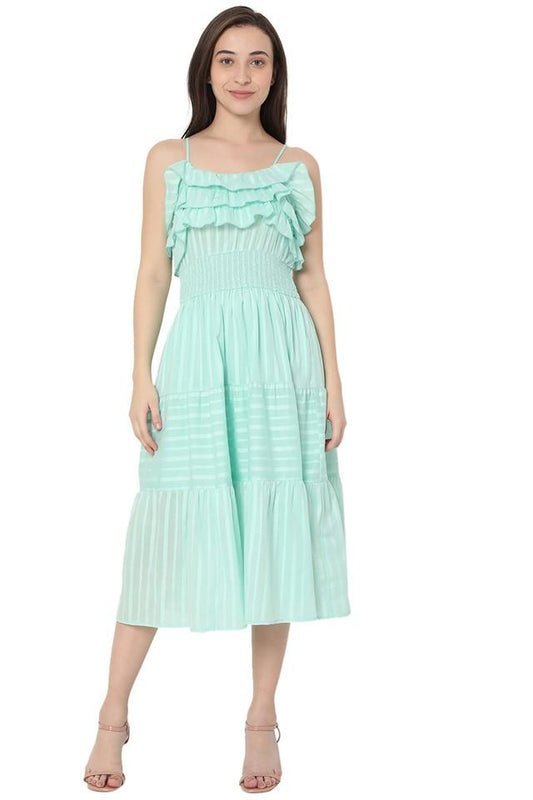 Vero Moda Turquoise Midi Dress