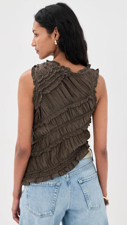 Free People Smocked Top