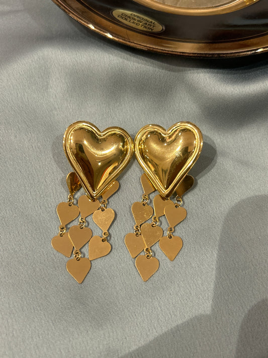 Heart Dangler Earrings