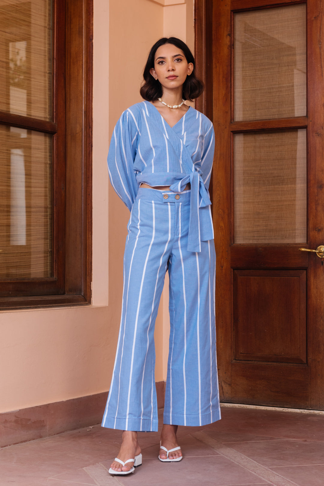 The Burnt Soul Skyfall Striped Co-ord Set