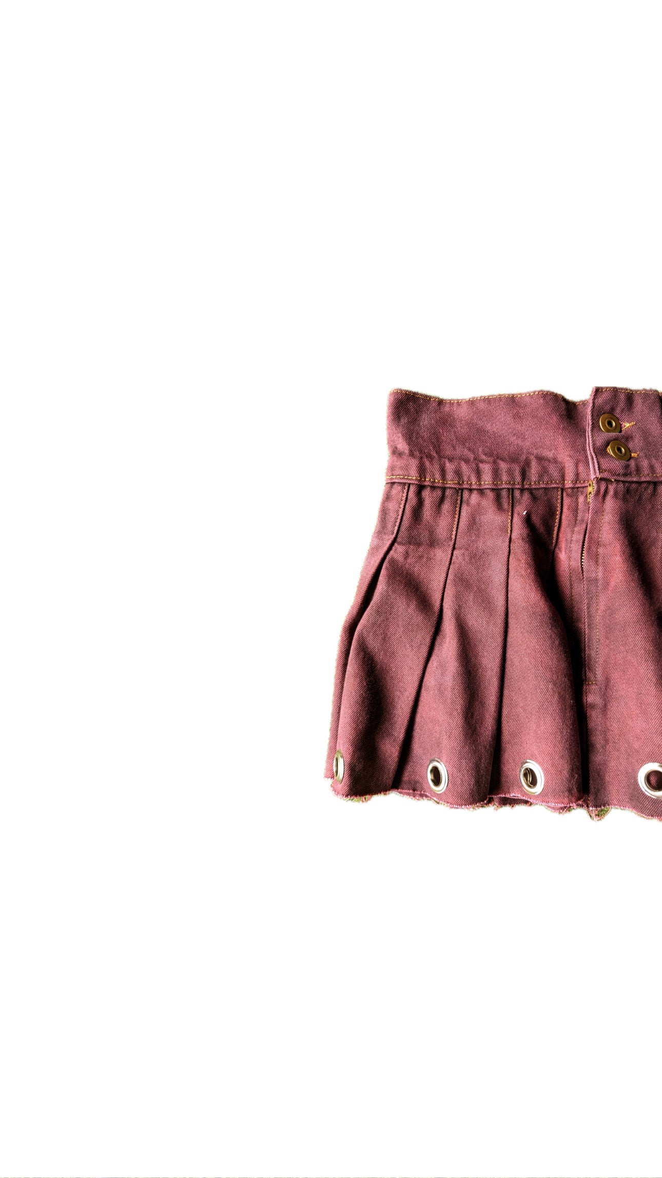 Acid Wash Upcycled Goth skirt