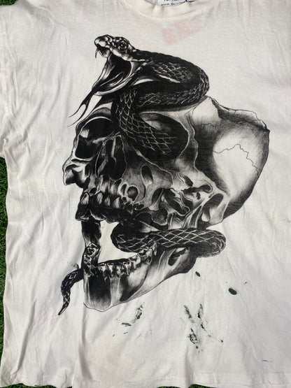 Topman Skull And Snake Vintage Tee