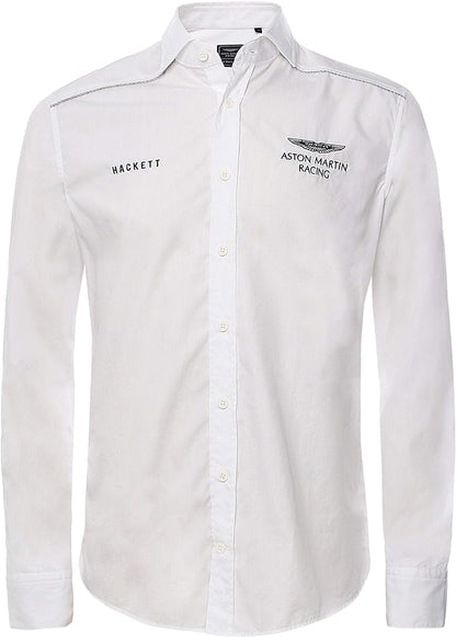 HACKETT London Men's Amr Back Logo Pop Casual Shirt