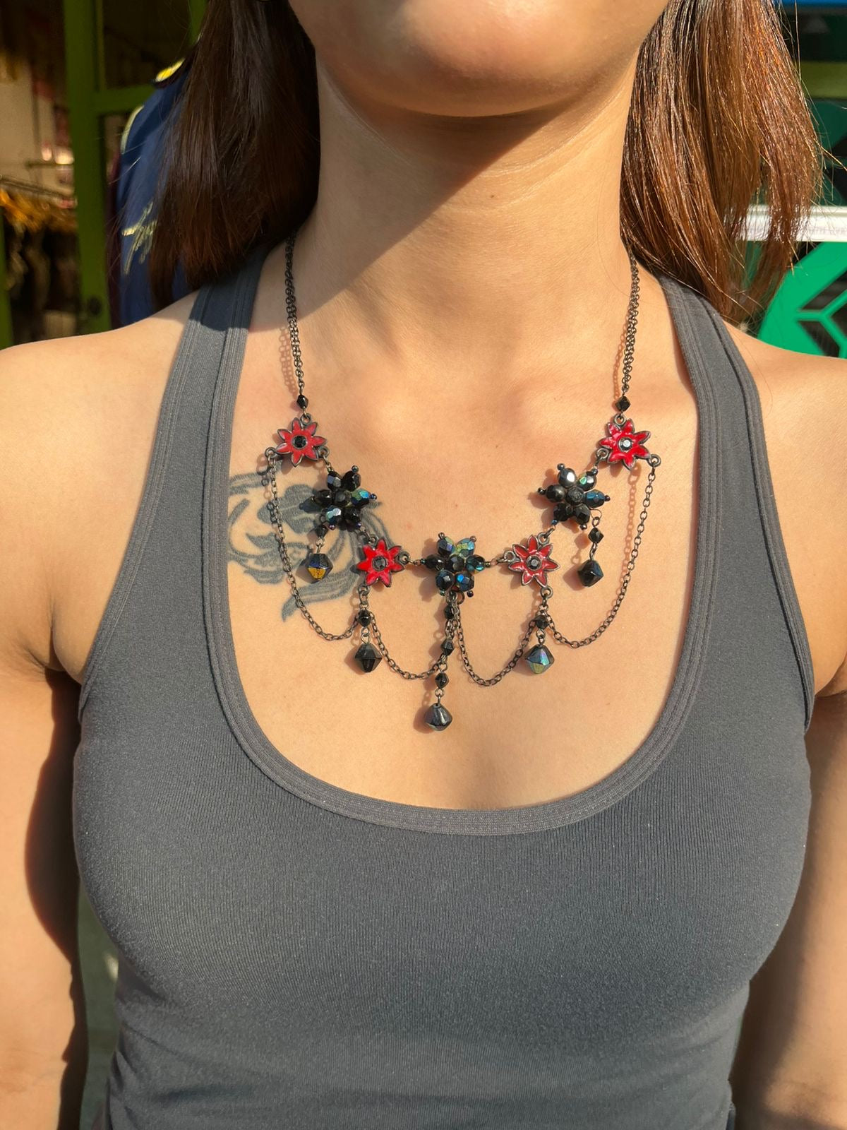 Onyx Waterfall Choker