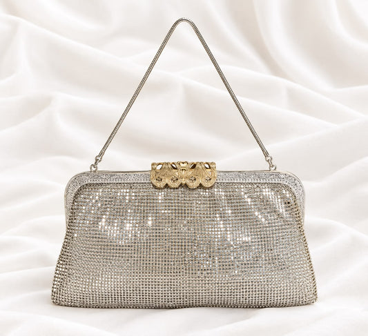 Medium Silver Chainmail Vintage Bag