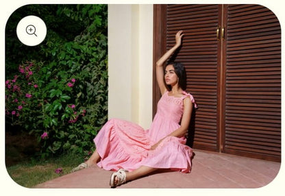 Headstrong Pink Midi Dress