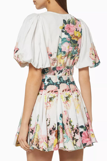 Hemant and Nandita Teien Floral Cotton Dress