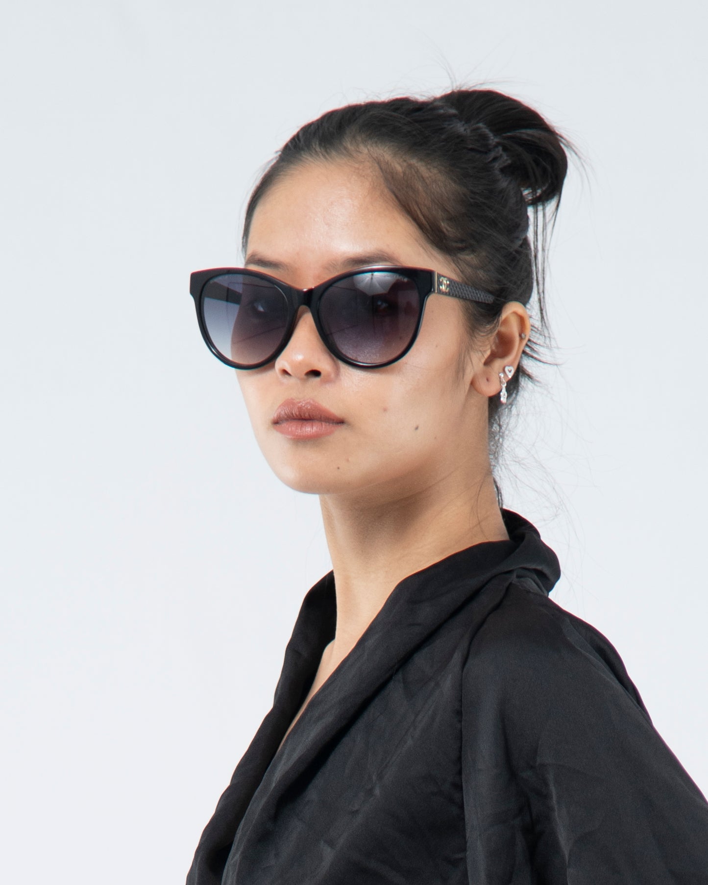 Chanel Black Butterflyeye Sunglasses