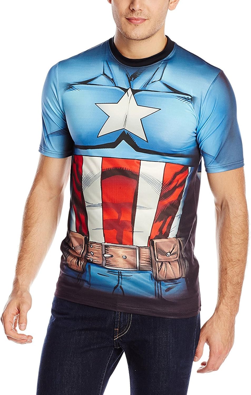 Marvel Captain America Men's Cappin Stance TEE