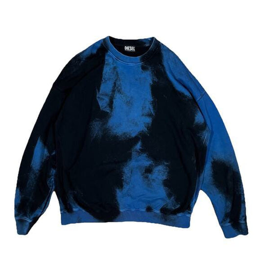 Diesel Blue black tie dye sweatshirt