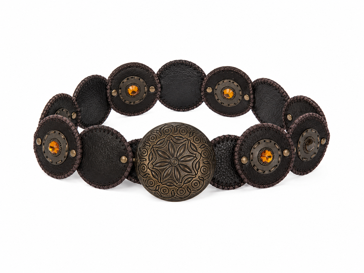 Y2K Baddie Brown Concho Belt