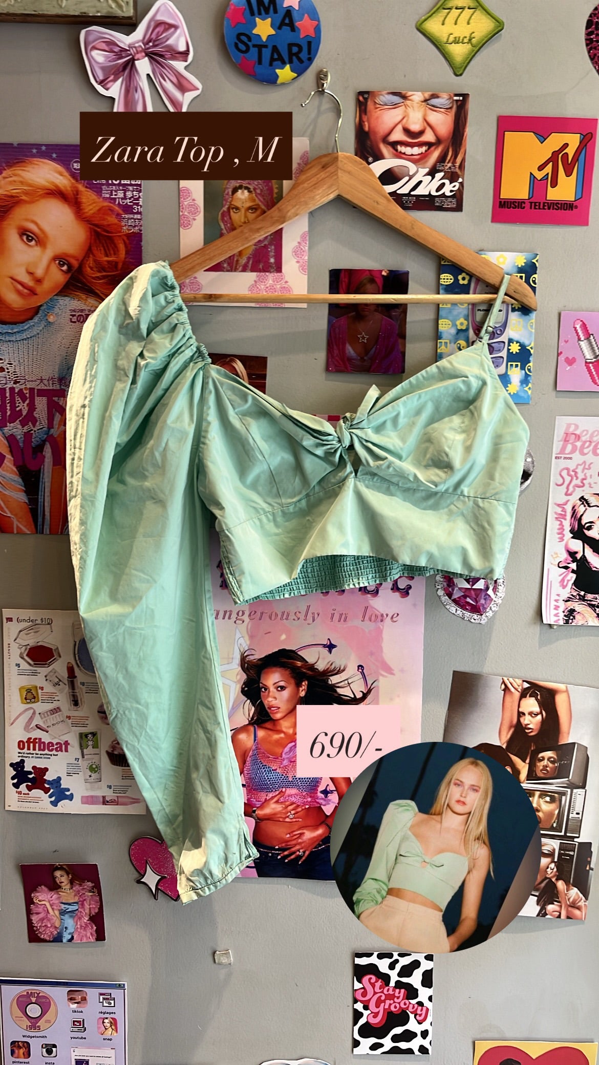 Zara Green Top