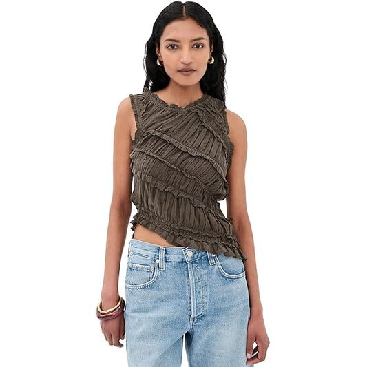 Free People Smocked Top