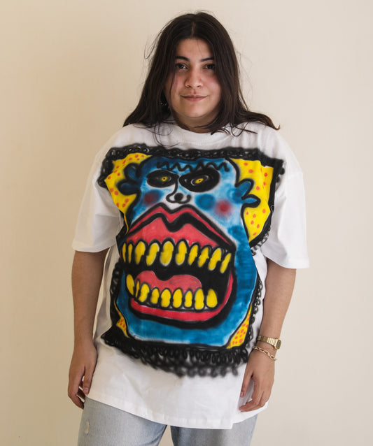 Airbrush Face Painted Tee