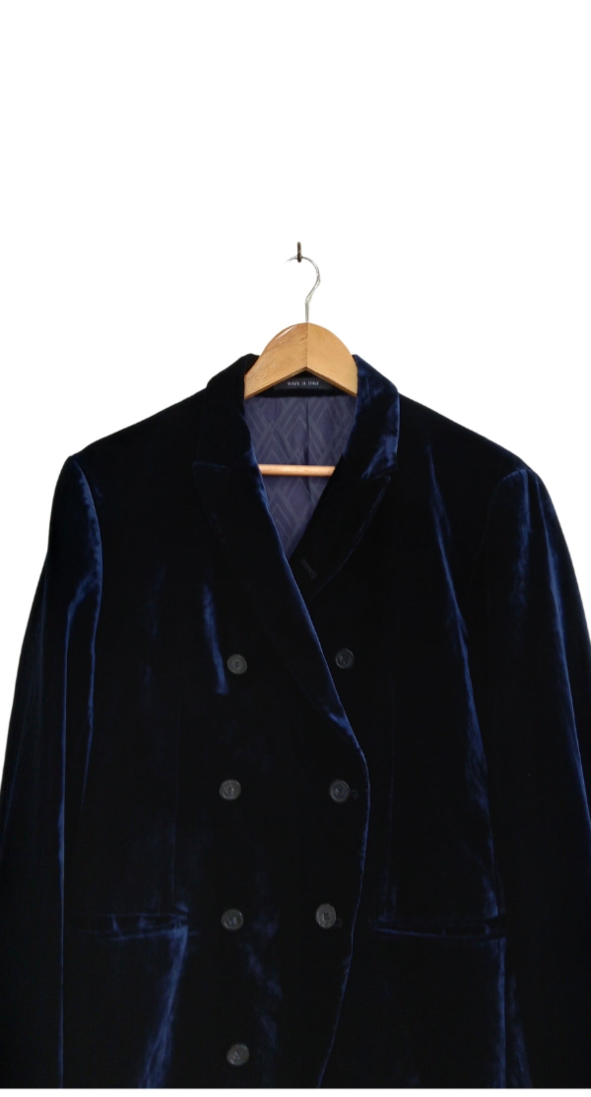 Emporio Armani Blue Velvet Jacket