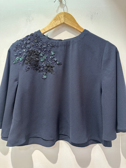 Riddhi Mehra Embroidered Blue Blouse