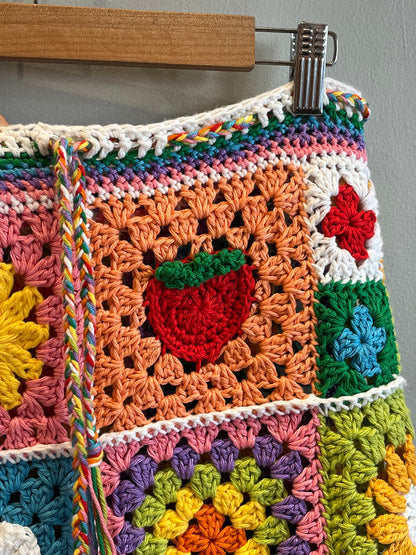 Granny Square Crochet Skirt