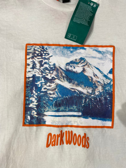 H&M Dark woods White printed Tee